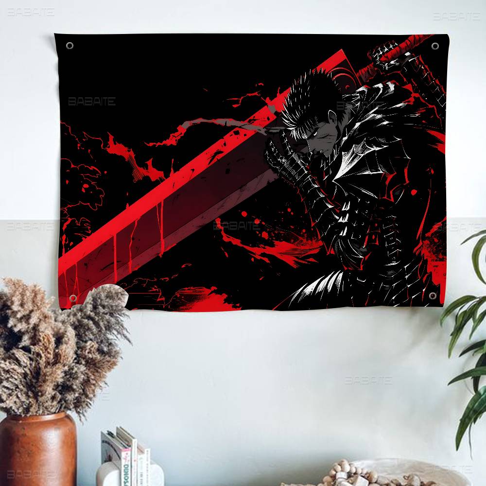 Commercial Printing Company - Vintage Minimalistyczny Gotycki Manga Anime B-Berserk
