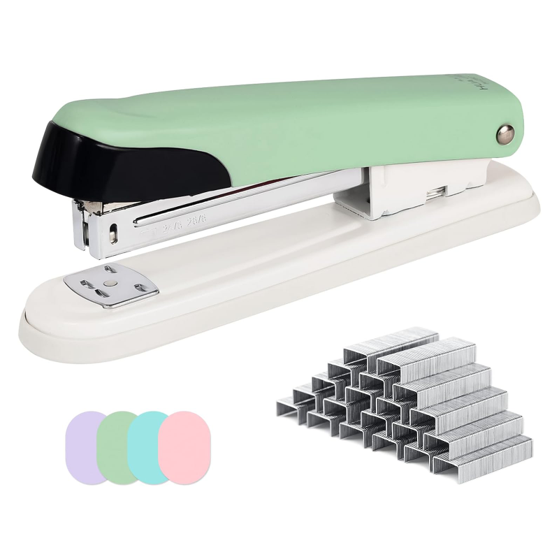 Stapler Heavy Duty - HUAJIE 6,5-calowy metalowy zszywacz biurkowy, pojemność