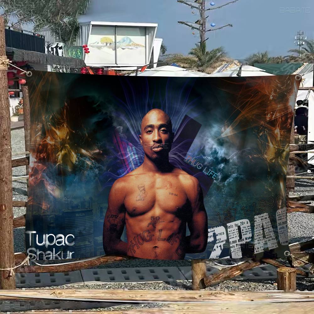 Raper Tupac Amaru Shakur, flag – Commercial Printing Company recenzja i cena