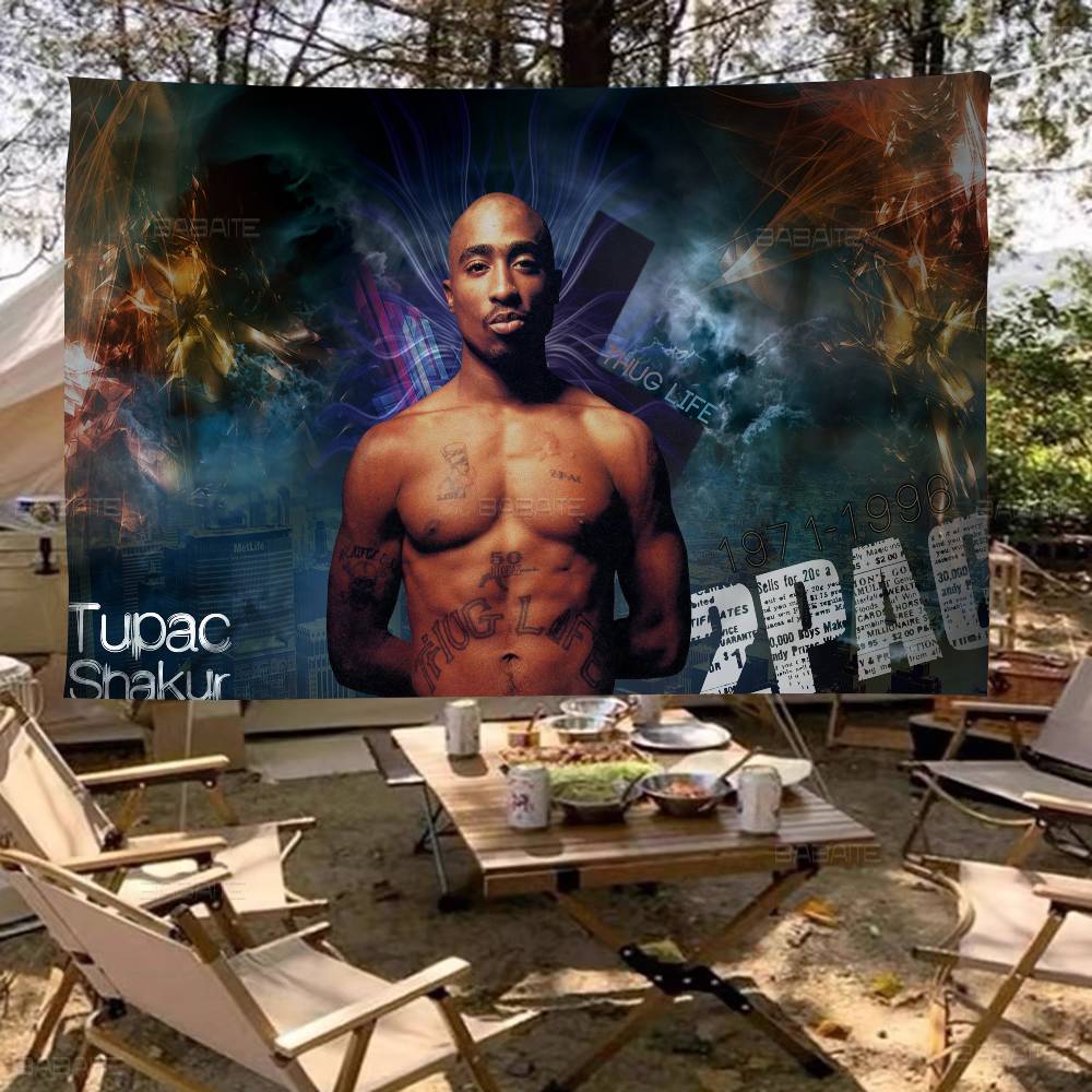 Raper Tupac Amaru Shakur, flag – Commercial Printing Company recenzja i cena