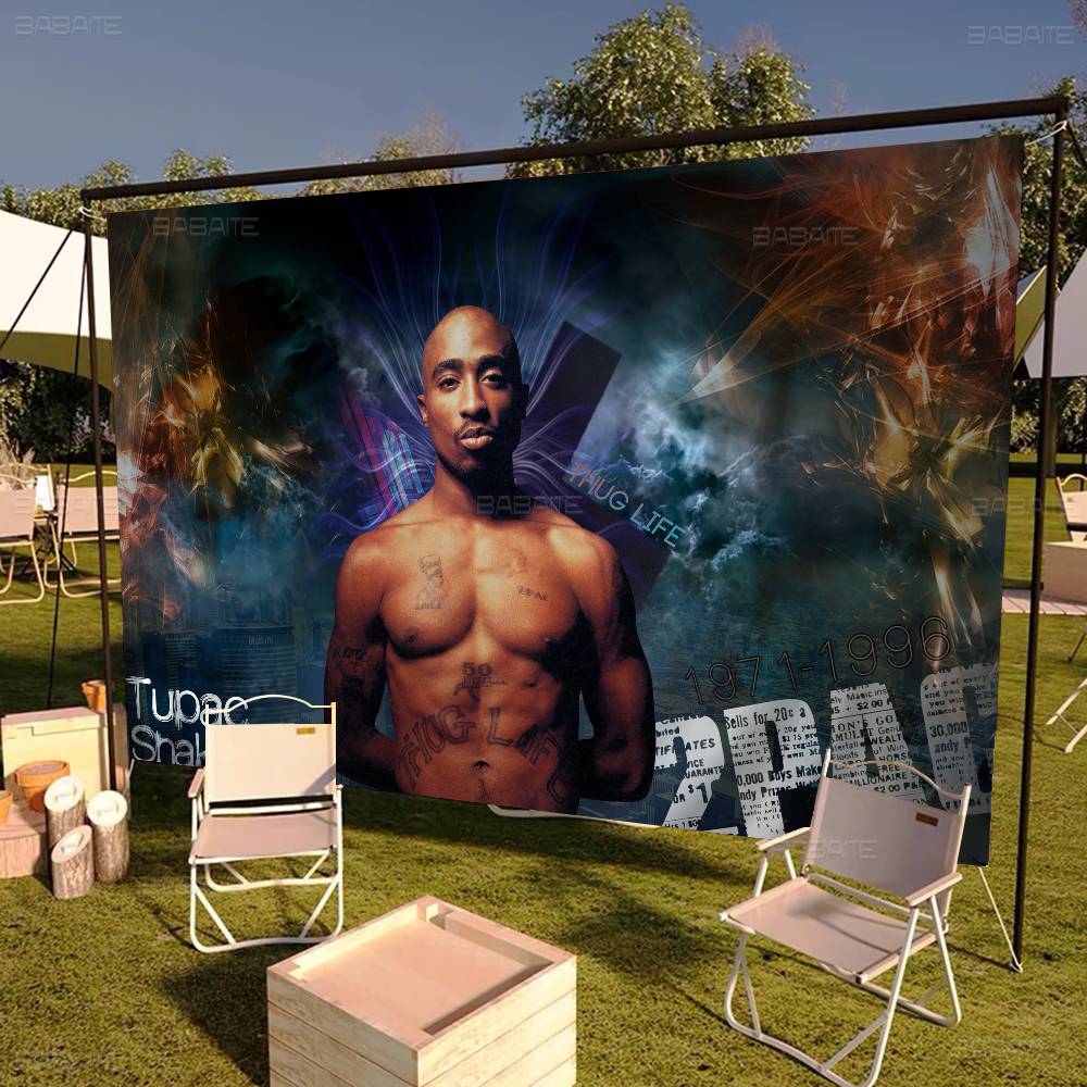Raper Tupac Amaru Shakur, flag – Commercial Printing Company recenzja i cena