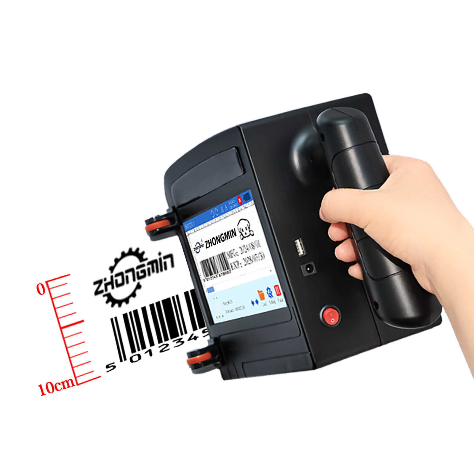 ZM-C100 – przenośna, ręczna dr – Barcode Printer recenzja i cena
